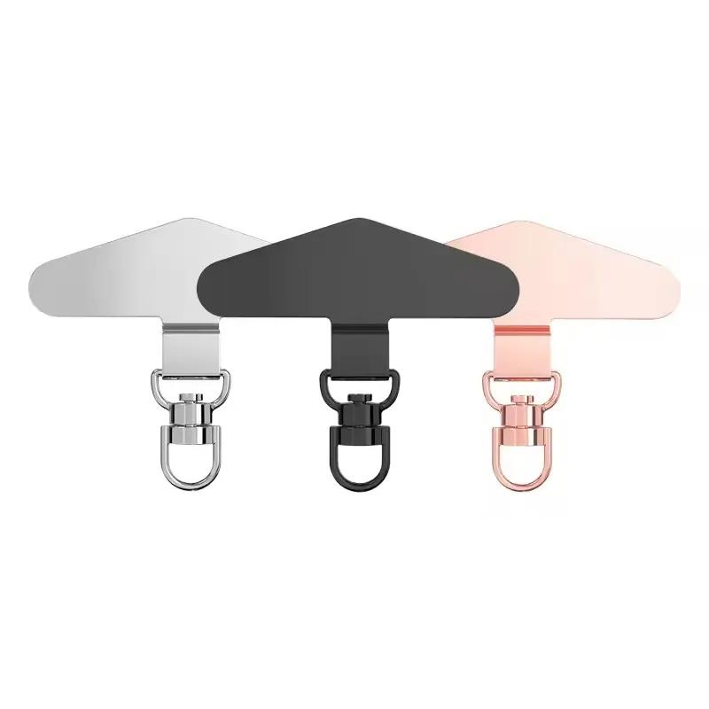 Шнурок для телефона против потери Универсальный сменный соединитель Ремешок Клипса Металлический адаптер для карточки для iPhone Samsung Надежная посадка