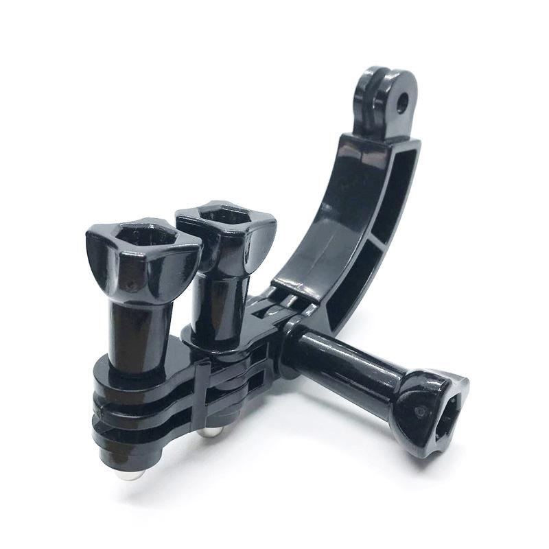 Для GoPro Hero 11 11 9 8 7 DJi Action 1 Xiaomi Action Camera Рамки 1-сторонний изогнутый удлинительный кронштейн Шлем-шест Селфи-палка