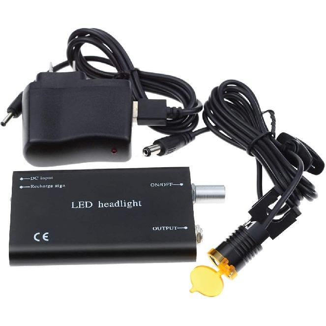 Стоматологический 3 Вт Портативный Светодиодный Налобный Фонарь Налобный Фонарь, 3 Вт Светодиодный Налобный Фонарь с Пластиковым Зажимом и Фильтром для Медицинского Бинокулярного Увеличителя