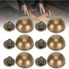 GLOGLOW Button Stud, 30 Sets Mushroom Screwback Studs Rivets Bronze‑Coloured Dome Studs Button Handbag Feet Nailheads Leather Craft Decoration 12MM