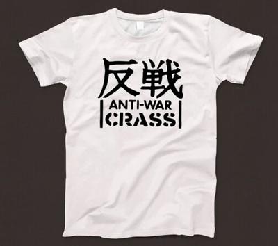 Футболка Crass 610 Music Анархо-панк Антивоенная Япония Subhumans Conflict Discharge