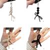 Chic Bowknot Pendant Bead Bag Charm Fashion Bag Pendant Imitation Pearl Material Stylish Bead Keychain for Phone and Key