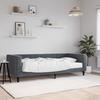 VidaXL Daybed with Mattress, Sofa Bed, Guest Bed, Bedroom Living Room Furniture, Modern, Dark Grey 3196668
