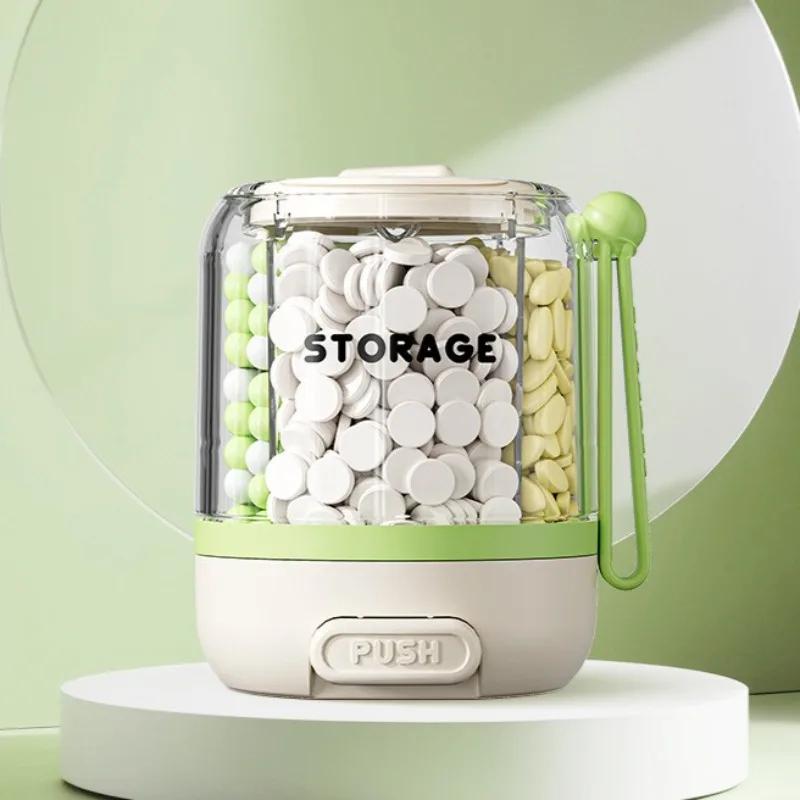 Airtight Pill Organizer With Lanyard Portable Moisture Resistant Pill Box For Vitamins Fish Oil Pills Supplements And Small Item