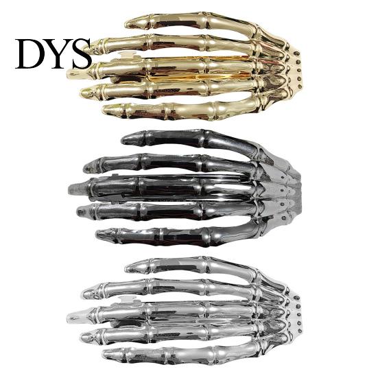 Skull Headpiece for Women Skeleton Hands Hair Clips, Gothic Metal Side Clip Women, Spooky Decorations Halloween Horror Accessories, Punk Rock