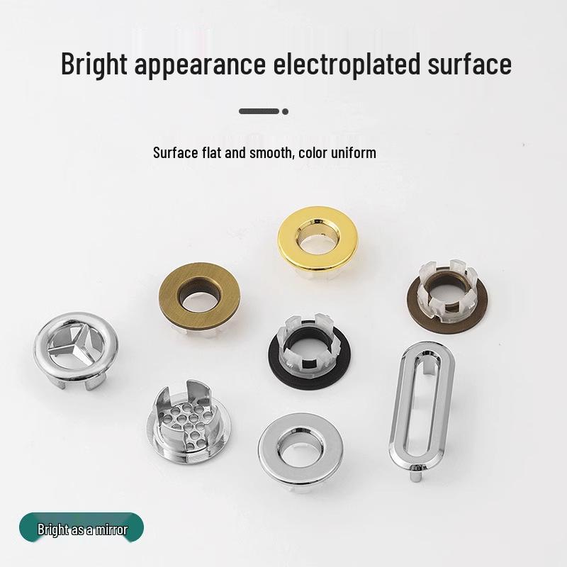 Универсальная керамическая крышка переливного отверстия и пробка для раковин ванной/кухни