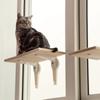 FECA Cat Window Cat Window Cat Window Frame Sitting Stand with Wooden Strong Suction Easy Load Capacity Up To 12kg Bed, Hammock, Frame, Cup,
