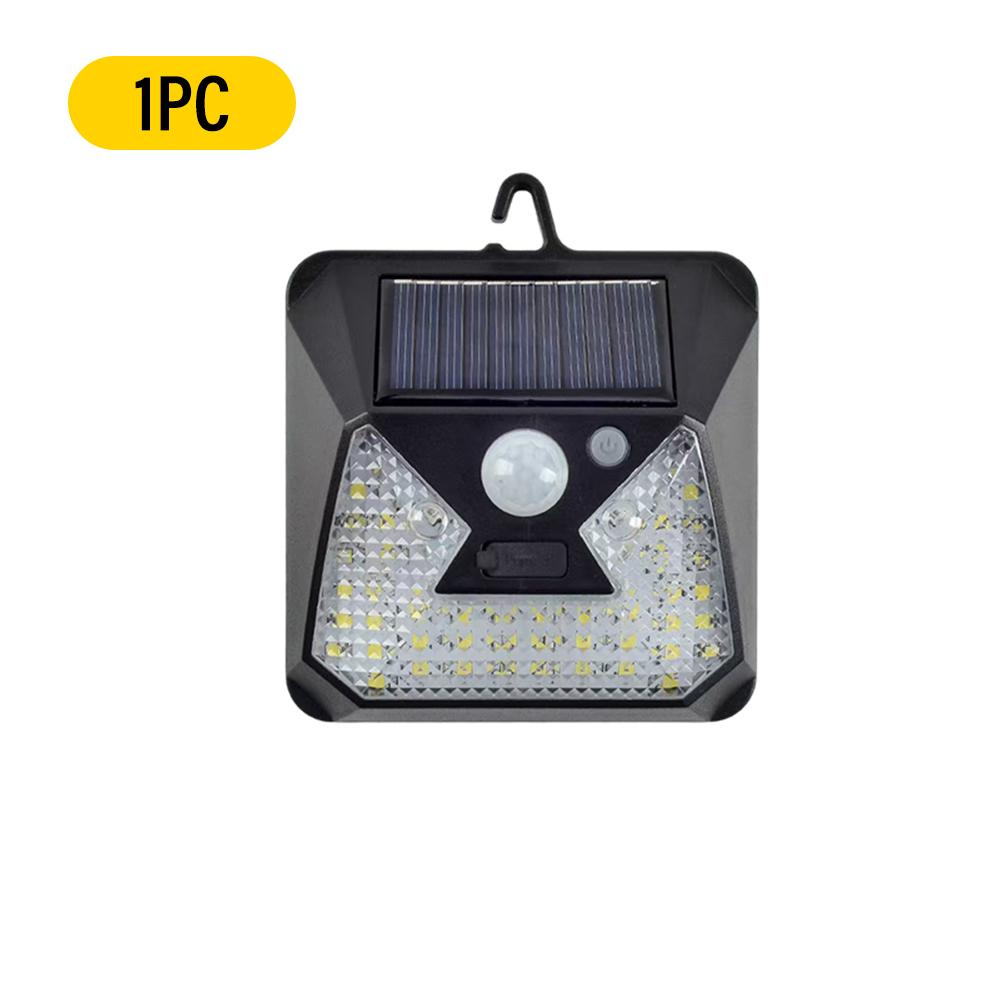 D5 Motion Sensor Solar Lamp Outdoor Wall Light Sconce 120° Wide Angle Illuminated Floodlight 3 Lighting Modes Fence Garden Light