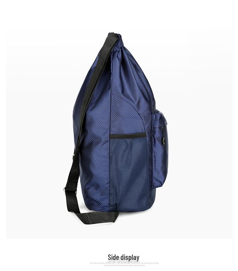 Мужской спортивный рюкзак-мешок для баскетбола - Большая вместимость, водоотталкивающий, с принтом логотипа