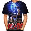Летняя горячая распродажа Креативный дизайн Группа 3D-принт Напечатанный Панк Хип-хоп Футболка