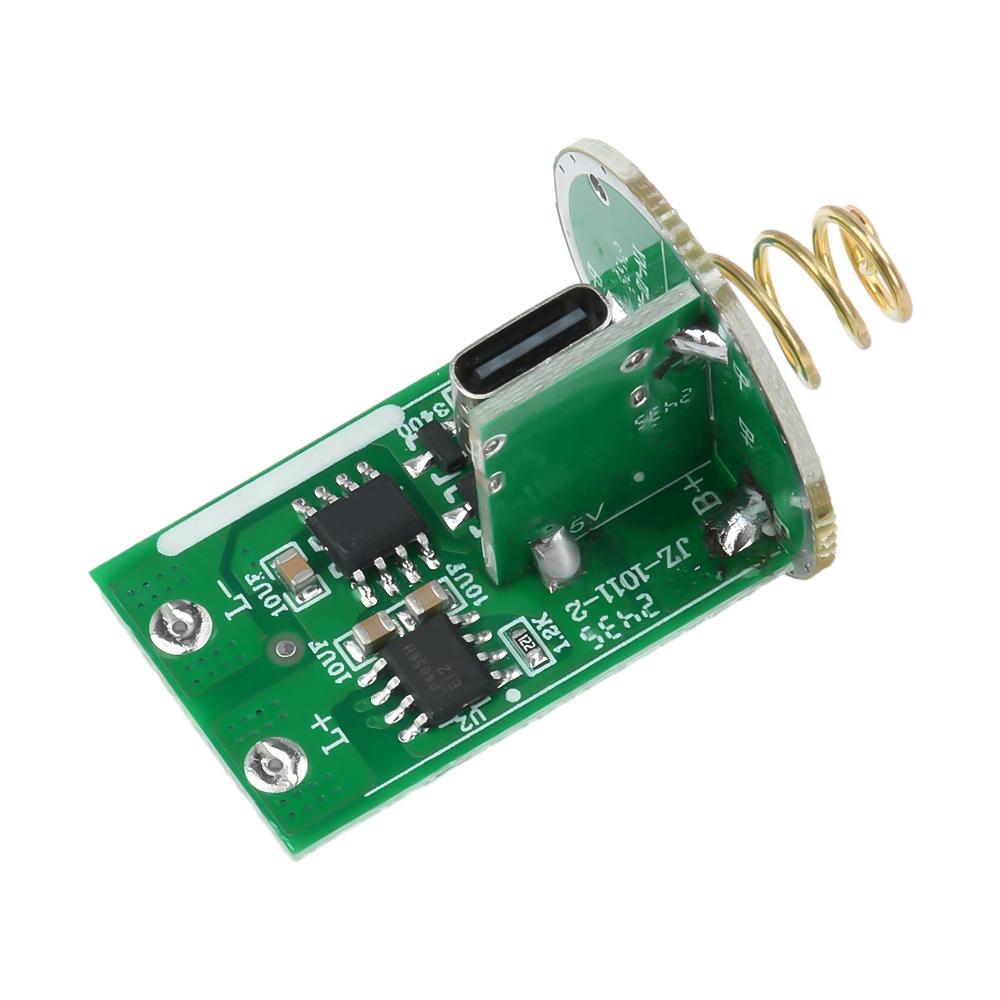 Type-c / Micro USB Двойная 6-8,4 В Литиевая Плата Драйвера Светодиода 10 Вт Для Фонарика С Печатной Платой Схемы Выключателя