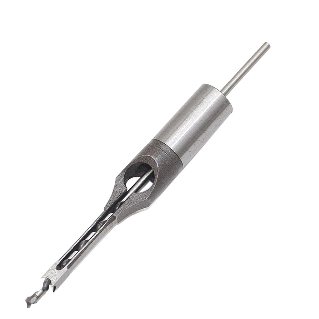 Hollow Square Hole Saw Mortiser Chisel Drill Bit Woodworking Tool