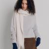 Maggie Peru Alpaca Fringe Muffler (Ivory)