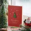 1PC Greeting Cards Christmas Eve Handwritten Cards Connotation Gift Cards Smooth Writing Christmas Theme Holiday Greetings
