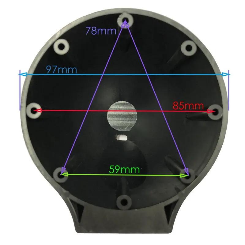 3.5 Inch 4 Inch Car Audio Modified Mid-range Multi-function Speaker Bracket Seat Speaker Box Plastic Shell One PCS