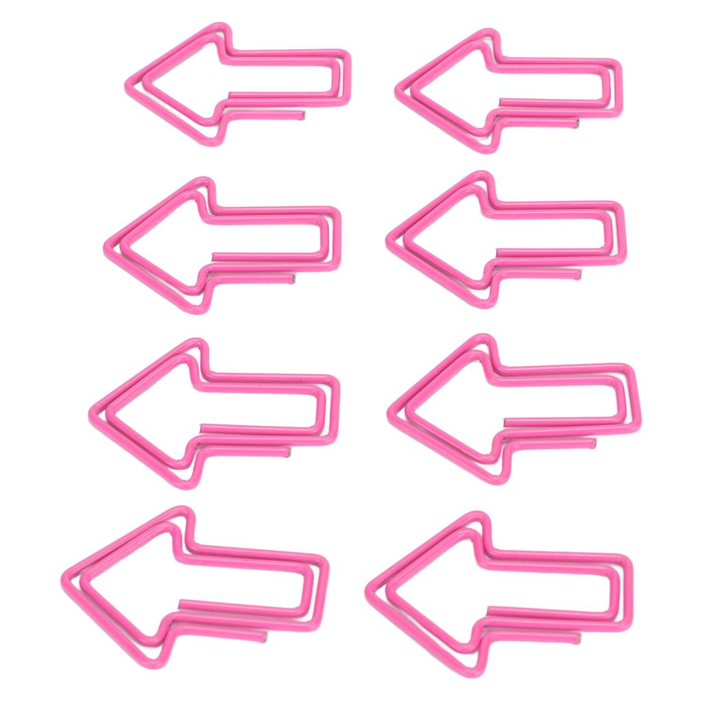 100 шт. скрепок для бумаги, симпатичная уникальная форма, процесс гальванизации, легкая портативная металлическая скрепка для бумаги