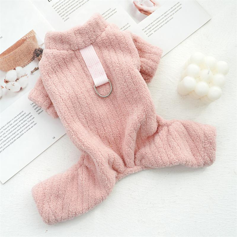 Одежда для собакЗимняя утолщенная и теплая одежда для домашних животных кошек Одежда для собак на четырех лапах Тедди Корги Кошка