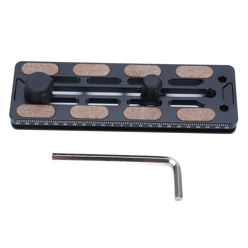 110MM Quick Release Plate Aluminum Alloy Camera Tripod Mount Adapter Base Plate with 14 38 Inch