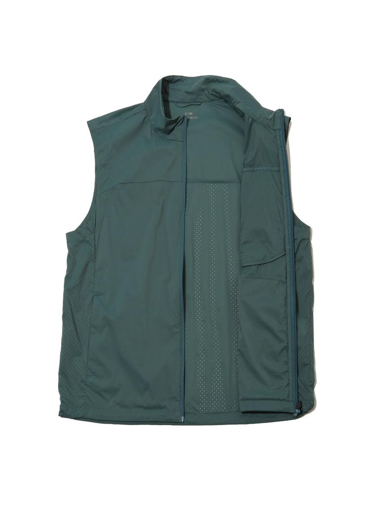 Мужская легкая ветрозащитная жилетка Eider Pure Lite_Нефритовый