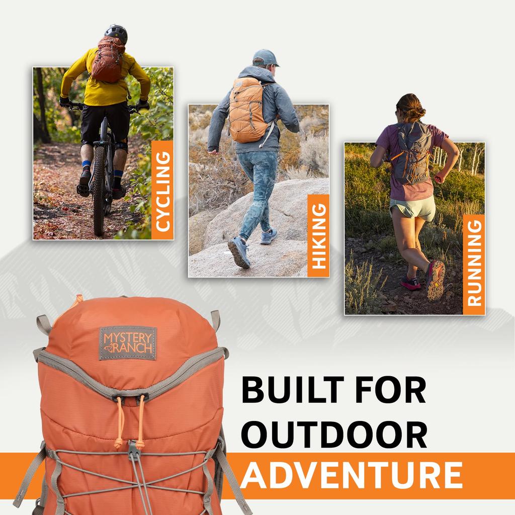 Mystery Ranch Gallagator 10 Backpack – Weatherproof Travel Bag with Sternum Strap – Paprika, 10L, SM