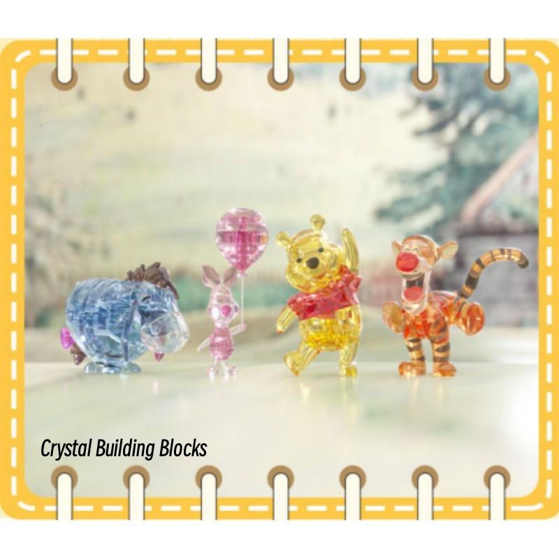 Mgl Crystal Building Blocks Disney Winnie The Pooh Figurines For Adults