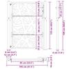 Garden Gate 100 x 125 cm Corten Steel Light Design