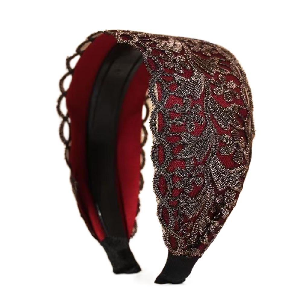 Нескользящая сетчатая повязка на голову с цветком избавит от хлопот с кружевными повязками для волос для мам/девочек