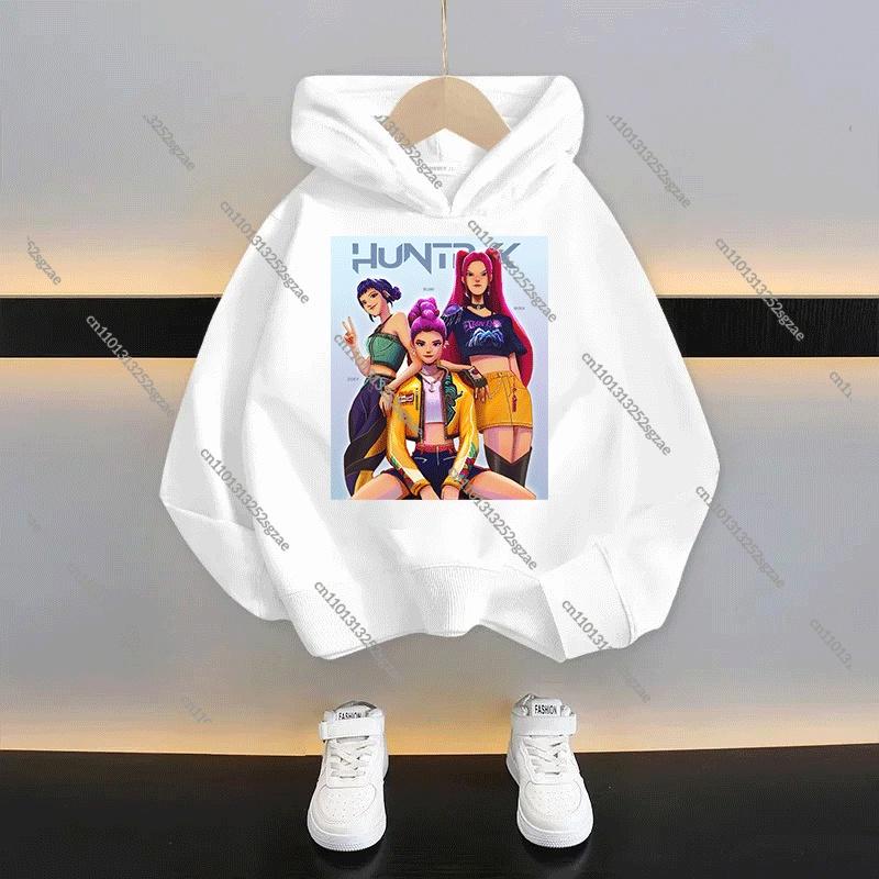 KPop Demon Hunters Kids Cartoon Hoodie 2025: Cool Unisex Pullover For Boys & Girls Casual New Style Sweatshirt