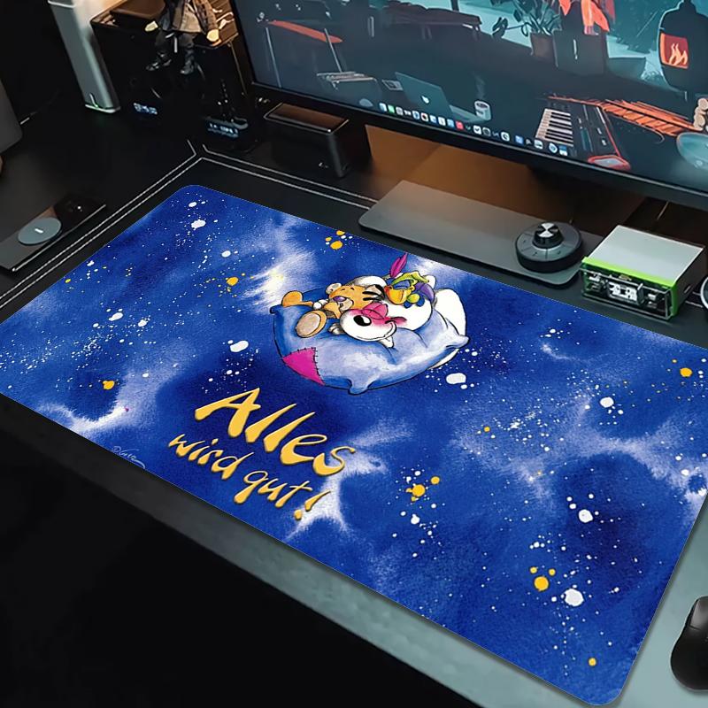 Diddl Mouse Pad Large Gaming Table Cushion Nonslip Laptop Tablet Big Mousepad Xxl Mat Mini Pc Playmat With Lock Edge