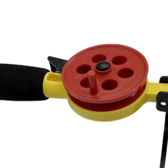 Short Ice Fishing Rod with Reel Combo Ergonomic Handle Lightweight Mini Fishing