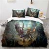World of Warcraft Games Bedding Set Horde Banner Flag Printed Duvet Cover Set Pillowcase Twin Full Queen King Size Drop Shipping