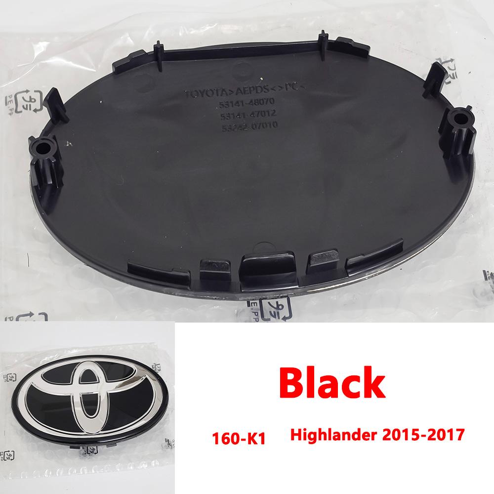 VJN4  For Toyota RAV4 Corolla Camry Land Cruiser Sienna C-HR AVALON Front Grille Hood Badge Replacement Dark Blue Hybrid Logo