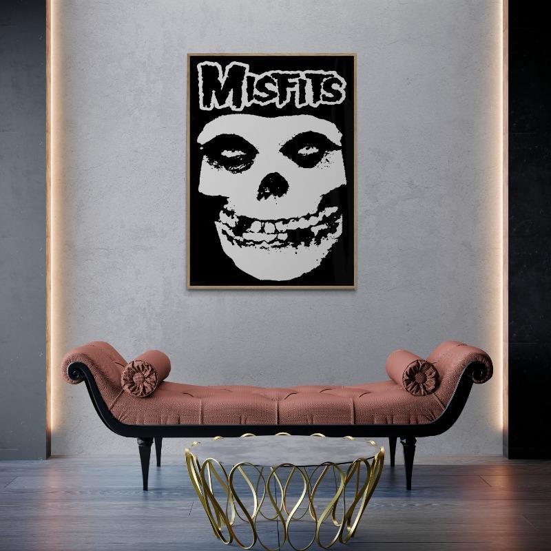 Vintage Hardcore Horror Punk The Misfits Live Photo Music Concert Art Poster Canvas Painting Wall Prints Picture Room Home Decor