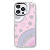 Zhitai iPhone 15 Pro Case: Three-in-One Acrylic Protective Cover with Bracelet and Glitter Paper, Compatible with iPhone 12, 13, 14.