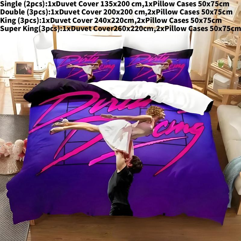 3d Dirty Print Dancing Pattern Duvet Cover Pillowcase Set Bedroom Bedding Gift