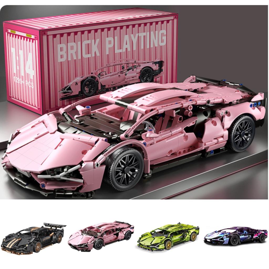 Очень популярная киберпанк версия кареты Lamborghini, модель Lego, игрушка на радиоуправлении
