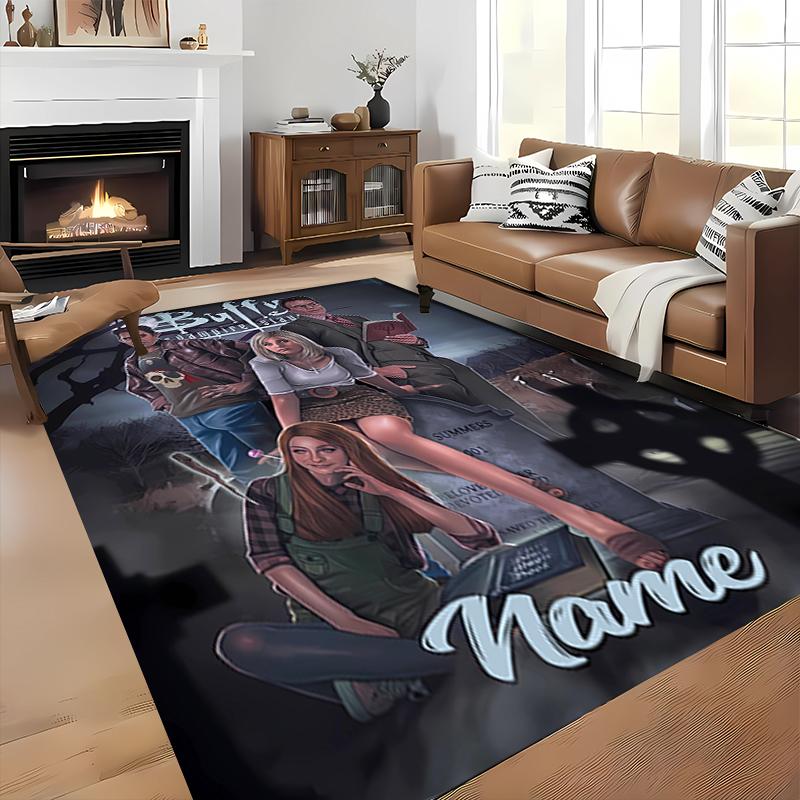 Custom personalization Buffy the Vampire Slayer Area Rug - Perfect For Kitchen, Bathroom,Laundry Room Decor Large Size Available,Gift All Seasons