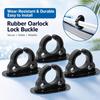 4PCS Open‑style Oar Ring Inflatable Boat Paddle Clips Easy To Install Paddle Oar Keeper  for Kayak