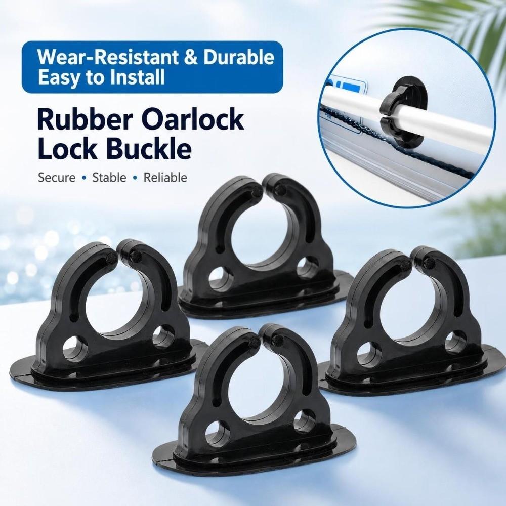 4PCS Open‑style Oar Ring Inflatable Boat Paddle Clips Easy To Install Paddle Oar Keeper for Kayak