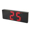 Digital Alarm Clock Electronic Desktop Clock with Temperature Display Voice Control Rectangle LED Clock for Home Bedroom