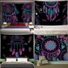 Psychedelic Moon Feather Tapestry Office Living Room Decoration Home Wall Tapestry