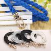 Women Braided PU Leather Narrow Thin Buckle Strap Waist Belt All-Match Waistband