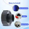 IBC Tote Adapter, IBC Tank Fitting,Garden Hose Adapter,3 Inch 100mm To 2 Inch 50mm, Easy To Install