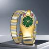 Women's Watch New Unique Snake Shape Luxury Wrist Watch for Women Bling Gold Quartz Ladies Watches Clock