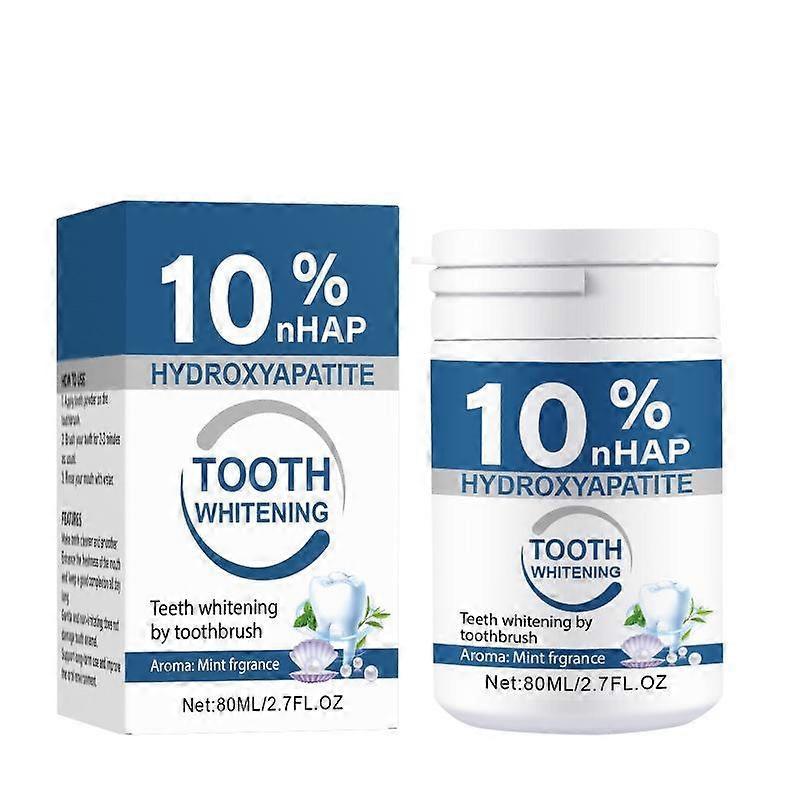Microcrystalline Hydroxyapatite Powder, 10% Hydroxyapatite Tooth Powder Hydroxyapatites Toothpaste Powders, 80G less
