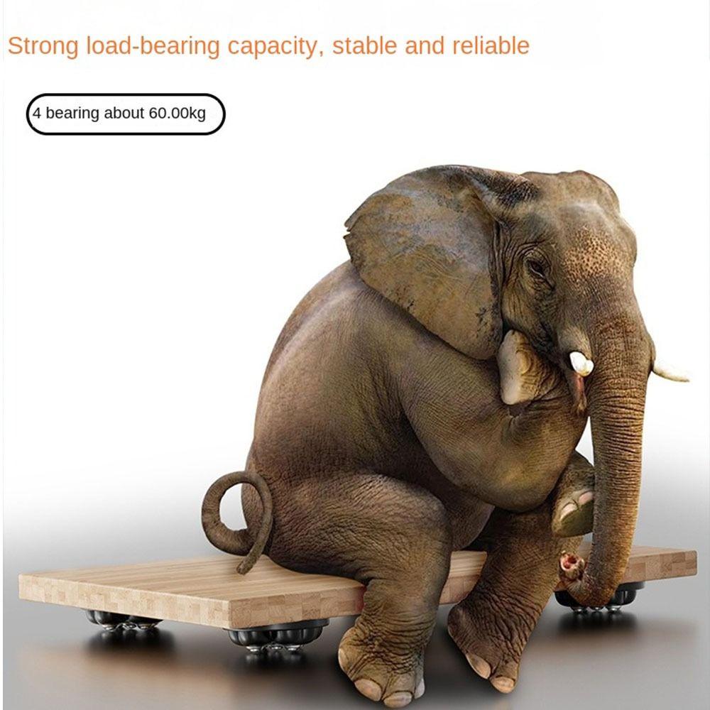 4Pcs Self Adhesive Furniture Casters 360°Rotatable Universal  Pulley  Table Move Accessories