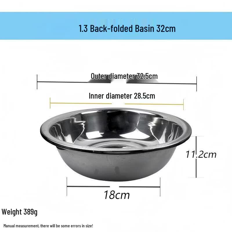 Commercial Deep Stainless Steel Mixing Basin