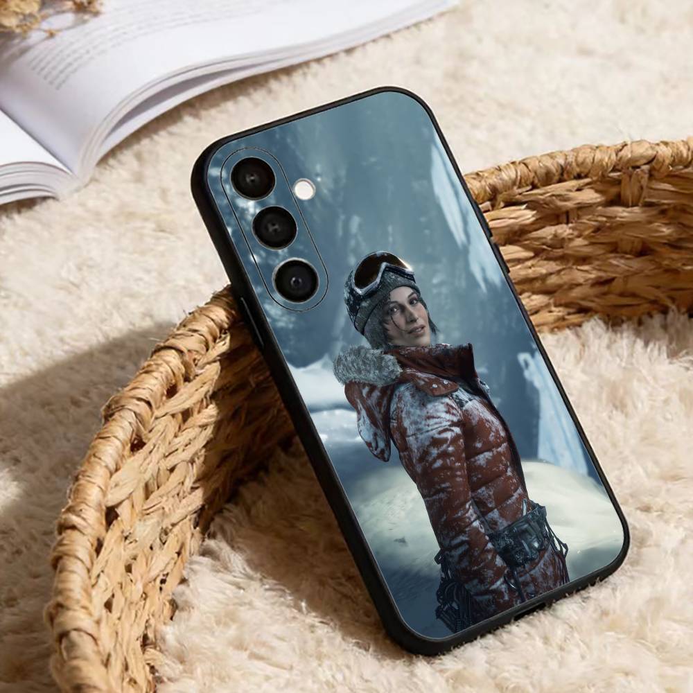 Чехол для телефона T-Tomb Hot R-Raider Lara Croft для Samsung Galaxy A91,80,73,72 ,71,53,52,32 ,31,22,21s,20, Мягкий черный чехол