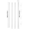 46 Inch Long Blind Wand Replacement with 5 Hook, 1 Pcs White Blind Sticks to Open Blinds, Vertical Blind Rod Replacement Parts, Curtain Opener Stick,