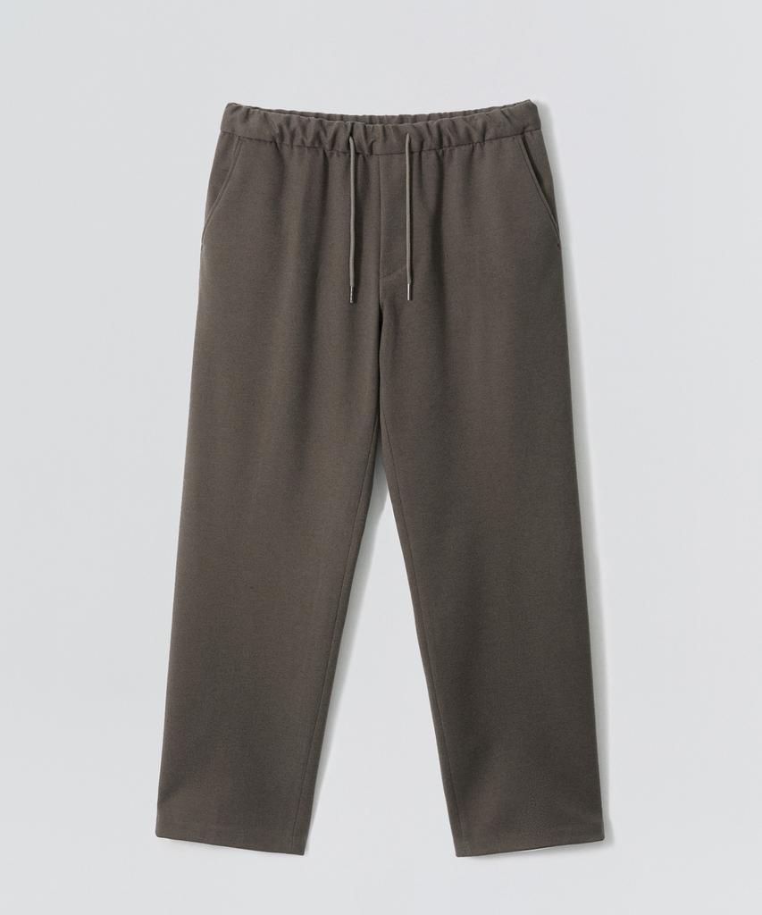 EZIO Brushed Banding Pants Khaki Brown